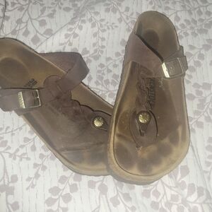 Birkenstock Brown Sandals with Buckle